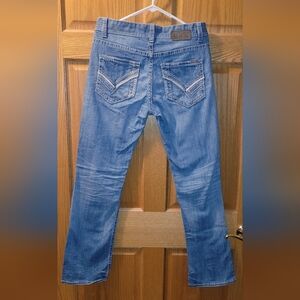 NEW Buckle Black Men's Light Blue Bootcut Jeans 30W X 32L